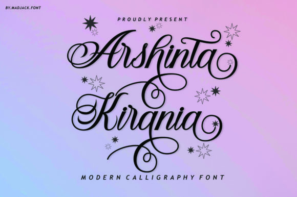 Arshinta Kirania: A Dreamy Script Font for Makers