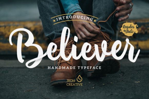 Believer Font: A Handwritten Typeface for Editorial Design