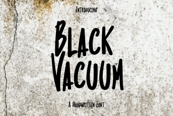 Black Vacuum Font for Polished Branding