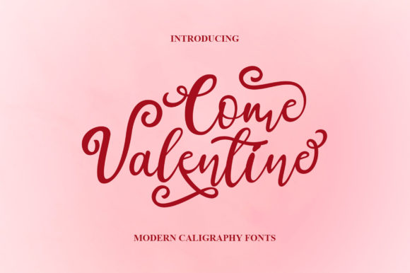 Come Valentine: A Graceful Script Font for Editorial Design