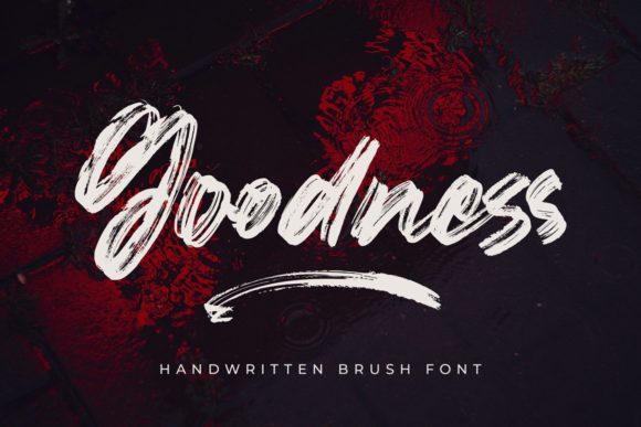 Goodness Font: A Bold Handwritten Typeface for Web Design