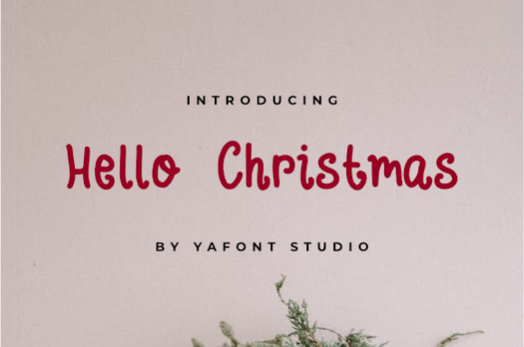 Hellow Christmas Font for Modern Web Design
