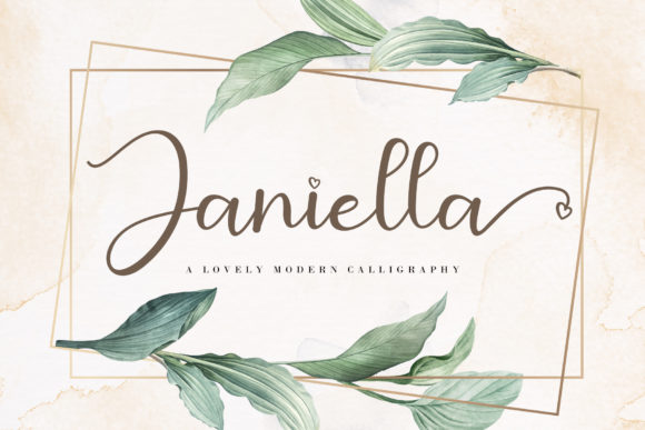 Janiella: A Sweet Script Font for Web Design