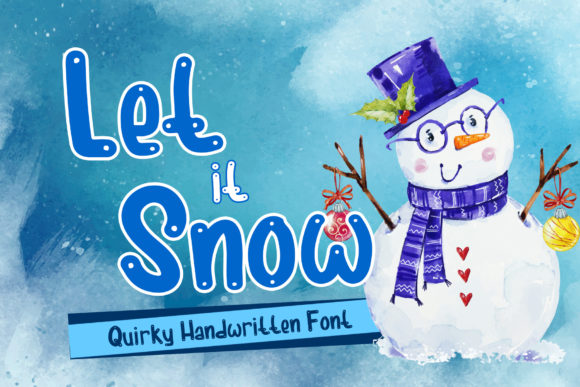 Let It Snow: A Handwritten Font for Warm Branding