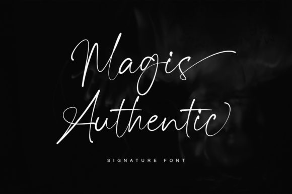Magis Authentic: A Thin, Elegant Handwritten Font