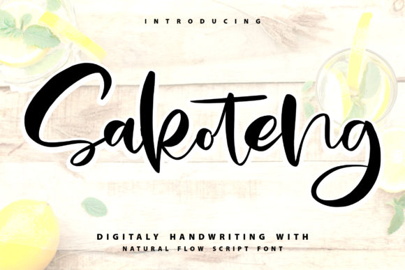 Sakoteng Font: A Bold Handwritten Typeface Review