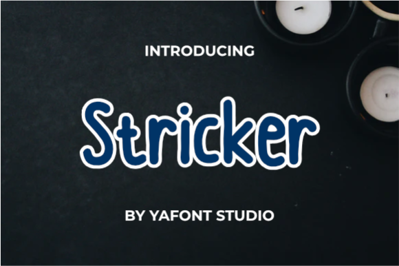 Stricker Font: The Perfect Handwritten Typeface for Crafters